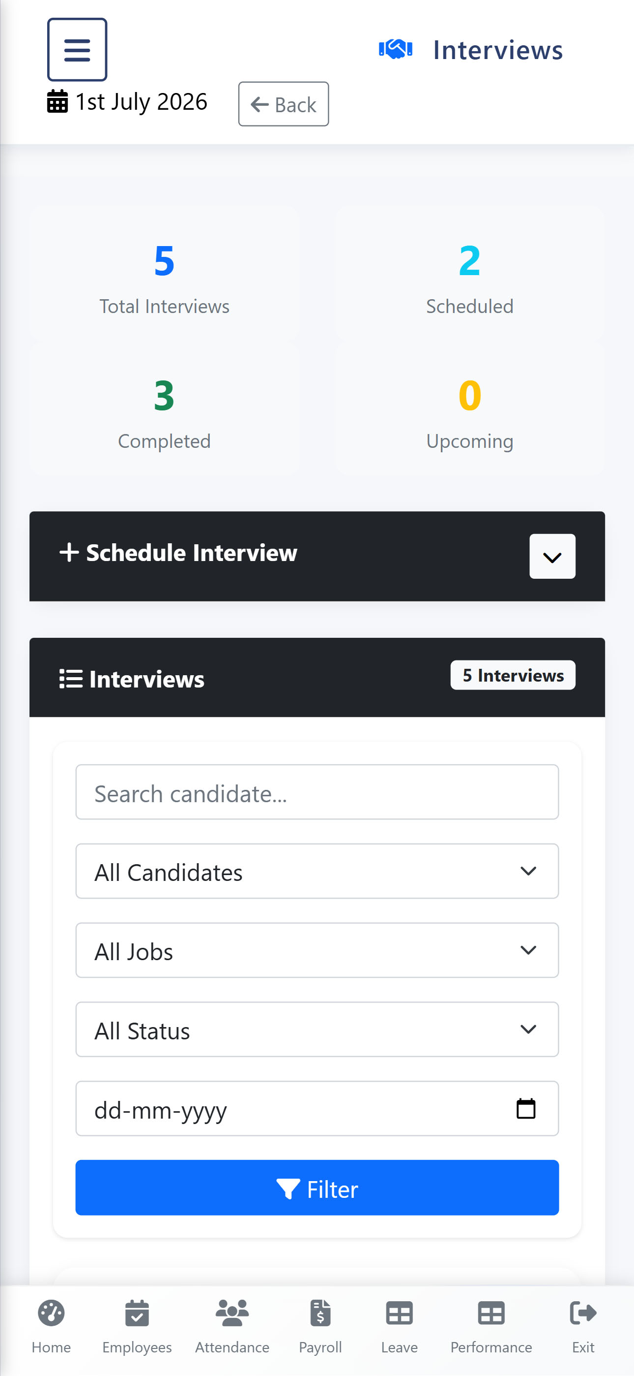 Interviews