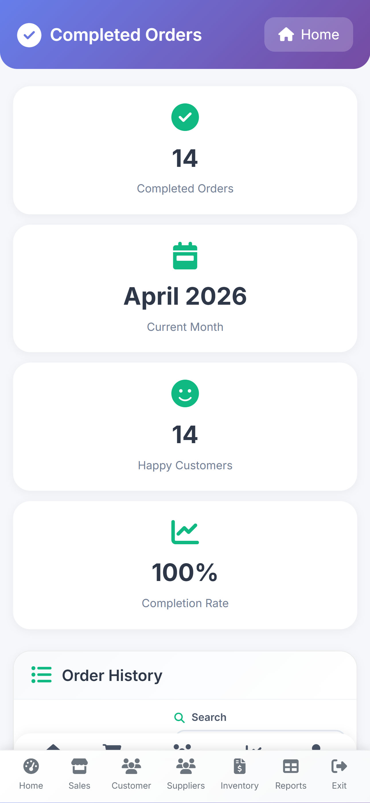 Completed Order