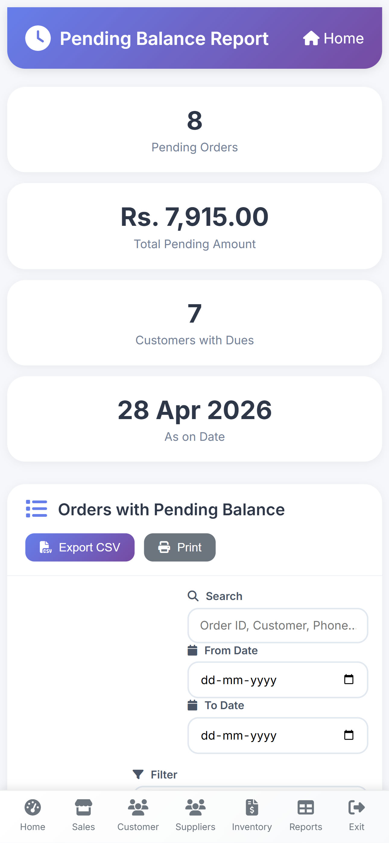 Pending Payment
